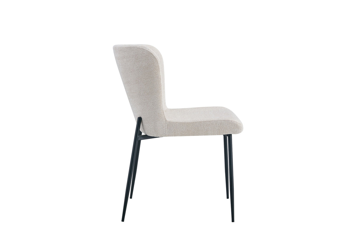 Stoel 'Lisa' Stof Fabb Raven 24 Beige (2/doos) - foto 6