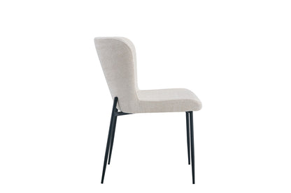 Stoel 'Lisa' Stof Fabb Raven 24 Beige (2/doos) - foto 6