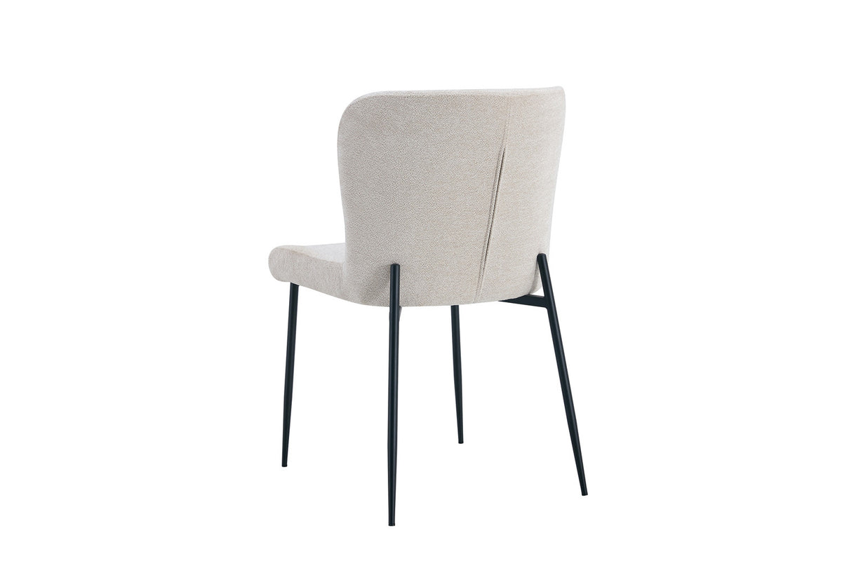 Stoel 'Lisa' Stof Fabb Raven 24 Beige (2/doos) - foto 7