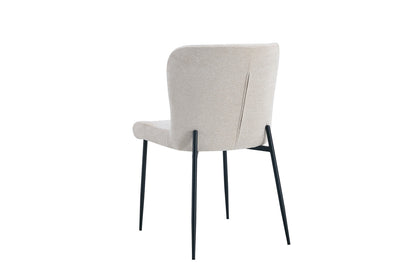 Stoel 'Lisa' Stof Fabb Raven 24 Beige (2/doos) - foto 7