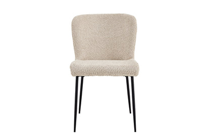 Stoel 'Lisa' Bouclé Beige (2/doos) - foto 4