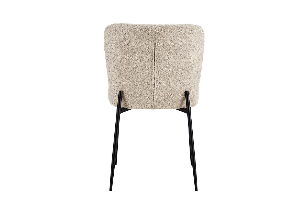 Stoel 'Lisa' Bouclé Beige (2/doos) - foto 7