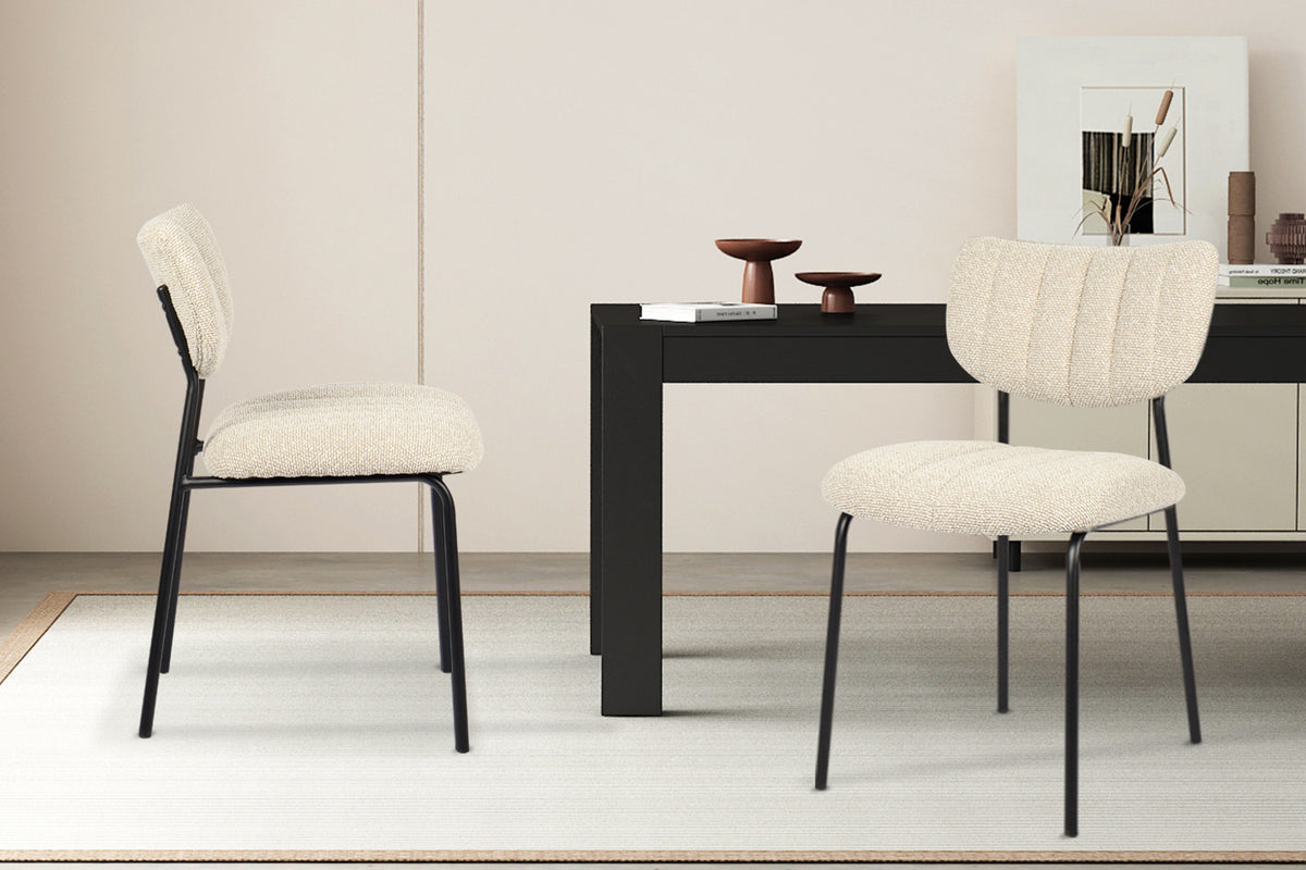 SALE - Stoel 'Antura' Stof Ote Lisa 110 Beige (2/doos)