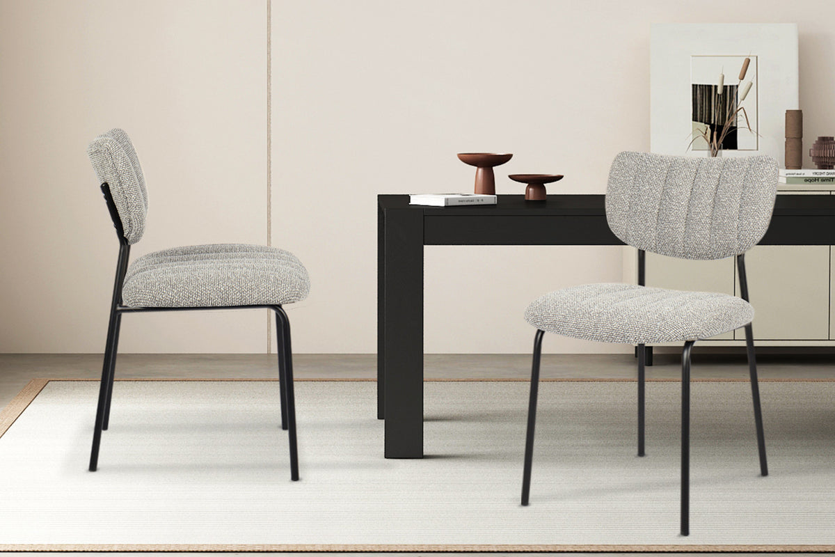 SALE - Stoel 'Antura' Stof Ote Lisa 453 Lichtgrijs (2/doos)
