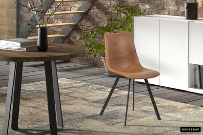 Stoel 'Oslo' PU Cognac (2/doos)