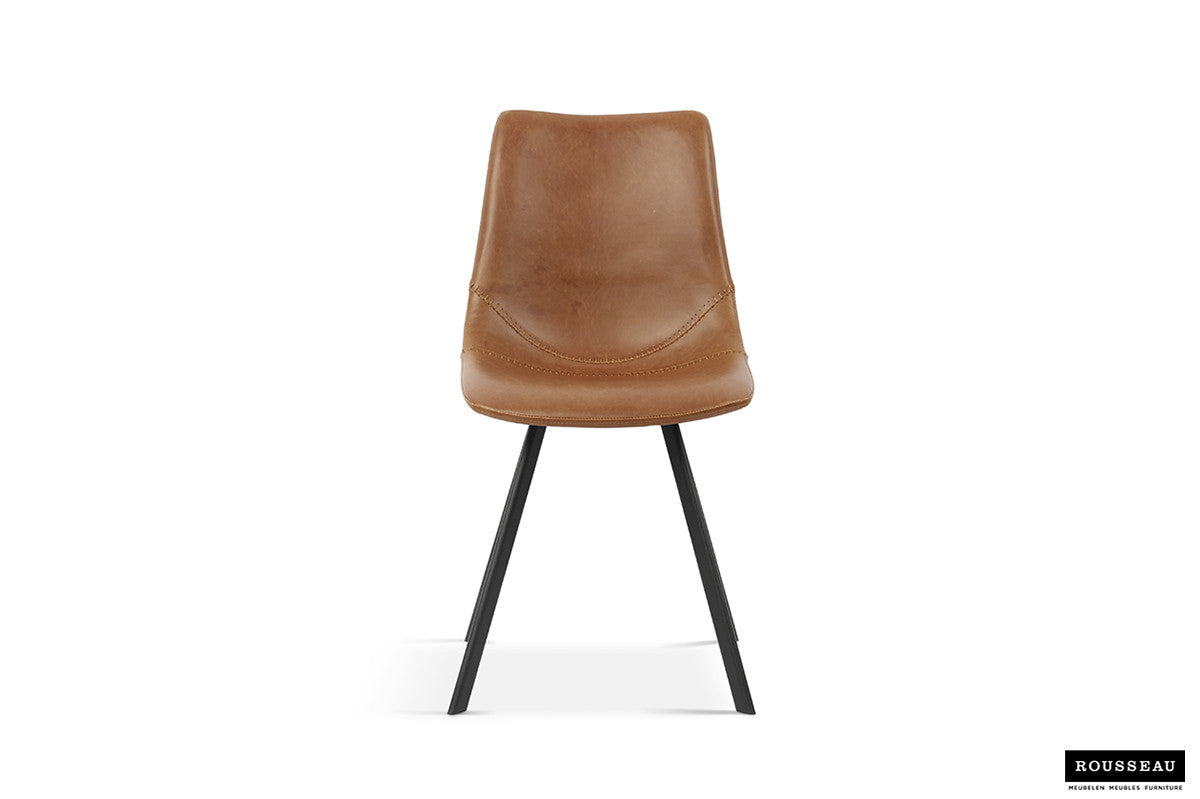 Stoel 'Oslo' PU Cognac (2/doos) - foto 3