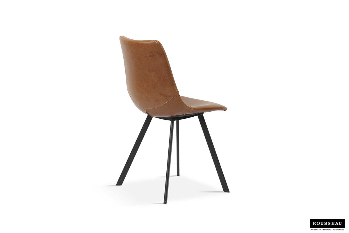 Stoel 'Oslo' PU Cognac (2/doos) - foto 4