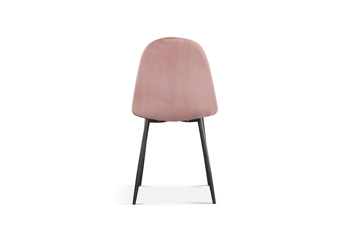 SALE - Stoel 'Boy' Fluweel Roze (4/doos) - foto 5