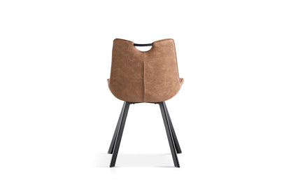 Stoel 'Pablo' Micro fiber PU Donkerbruin (2/doos) - foto 6