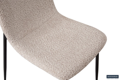SALE - Stoel 'Alice' Bouclé Beige (2/doos) - foto 7