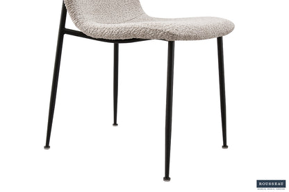 SALE - Stoel 'Alice' Bouclé Beige (2/doos) - foto 8