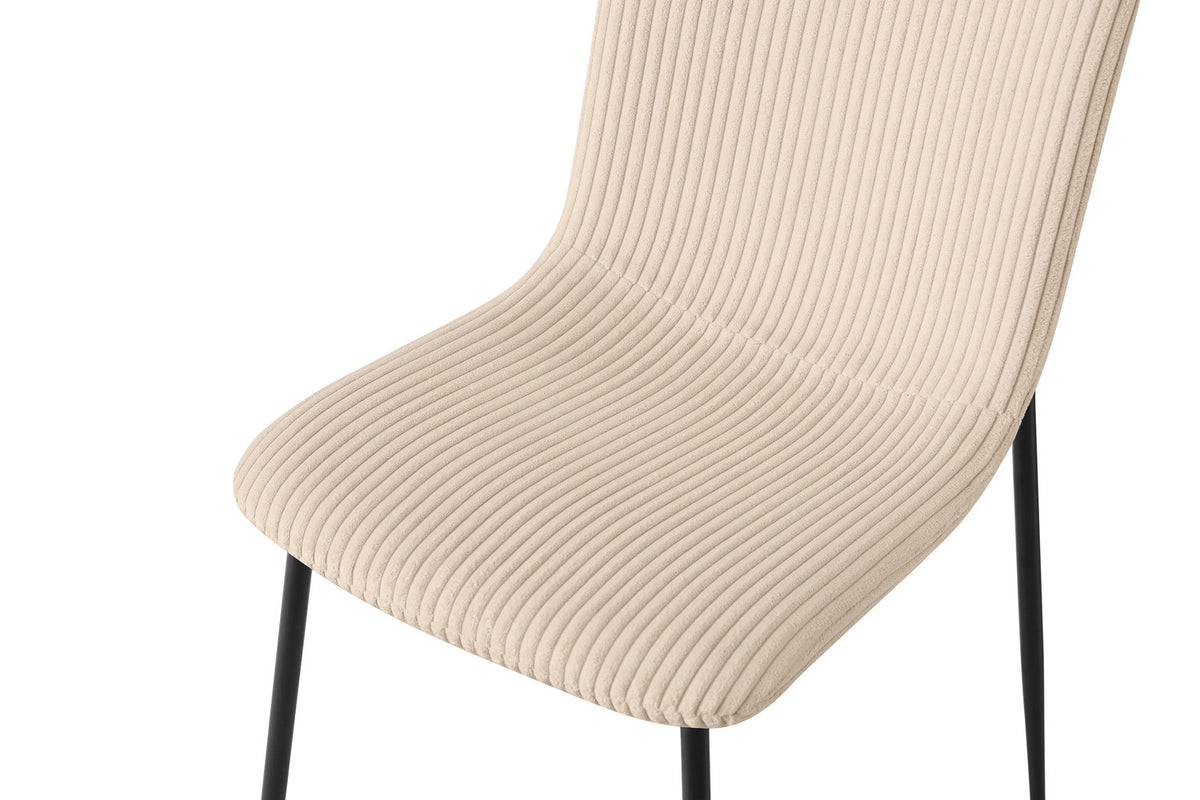 SALE - Stoel 'Alice' Corduroy Beige (2/doos) - foto 8