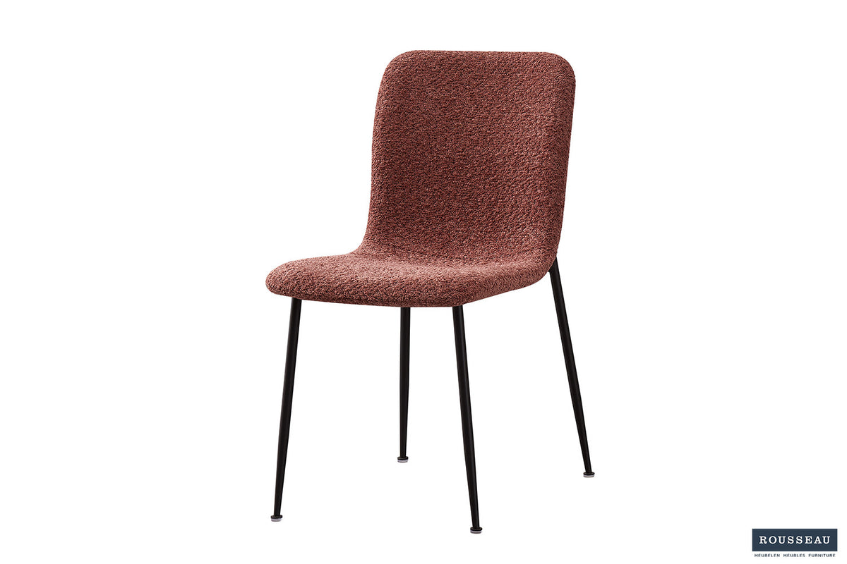 SALE - Stoel 'Alice' Bouclé Roze (2/doos) - foto 4