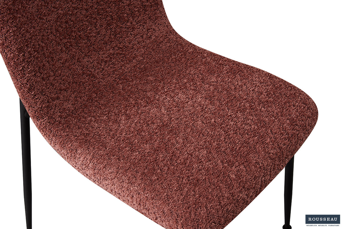 SALE - Stoel 'Alice' Bouclé Roze (2/doos) - foto 7