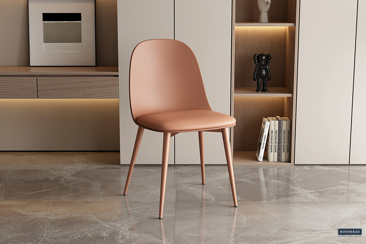 Stoel 'Jasmin' Zitting PP kussen PU Terracotta (2/doos) - foto 2