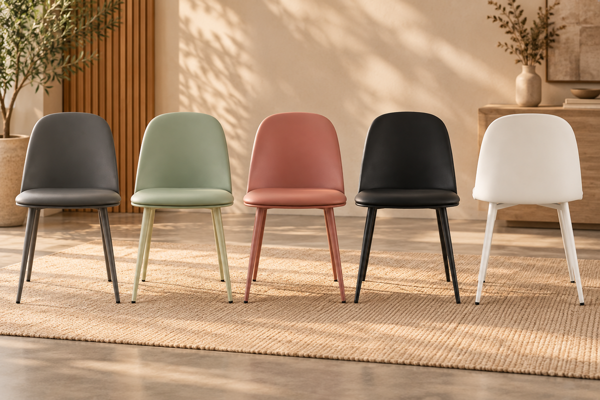 Stoel 'Jasmin' Zitting PP kussen PU Terracotta (2/doos) - foto 3