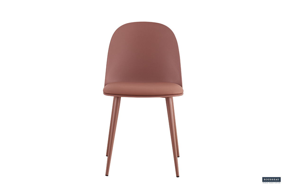 Stoel 'Jasmin' Zitting PP kussen PU Terracotta (2/doos) - foto 4