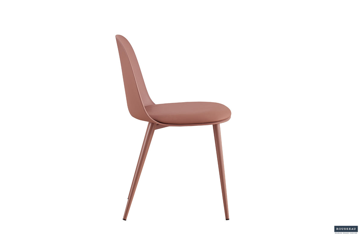 Stoel 'Jasmin' Zitting PP kussen PU Terracotta (2/doos) - foto 6