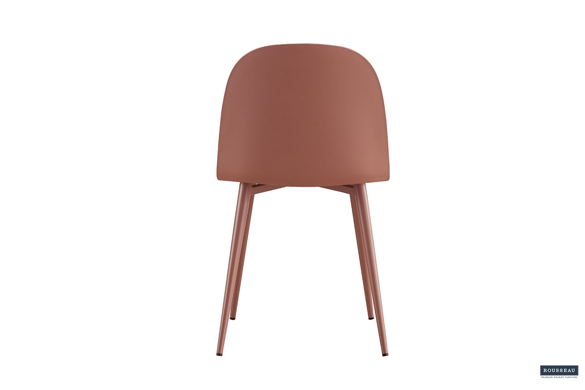 Stoel 'Jasmin' Zitting PP kussen PU Terracotta (2/doos) - foto 7