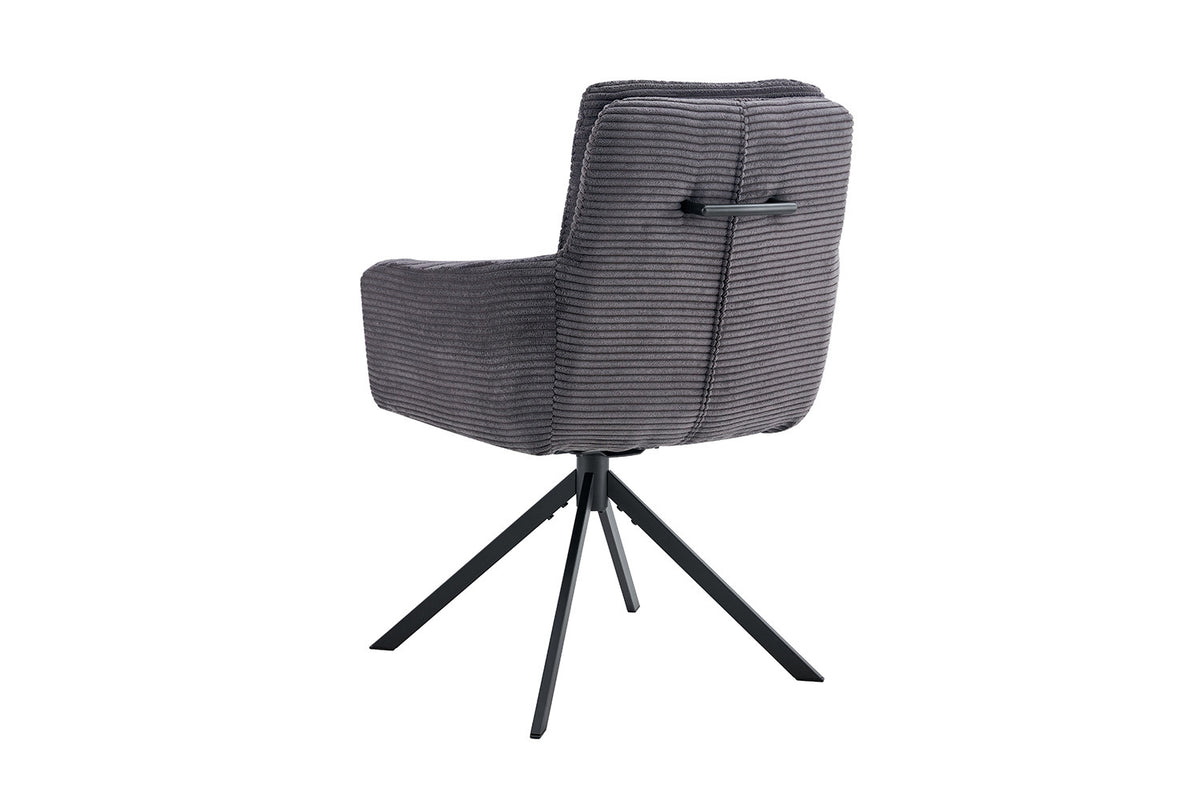 SALE - Stoel 'Luna' Draaibaar tot 0 Corduroy Fabb Hyper 16 Grijs (2/doos) - foto 7