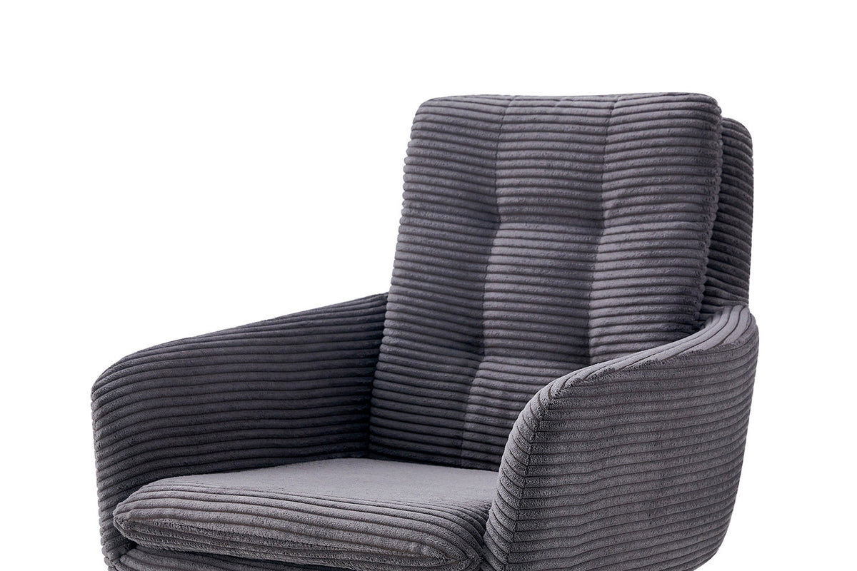 SALE - Stoel 'Luna' Draaibaar tot 0 Corduroy Fabb Hyper 16 Grijs (2/doos) - foto 9