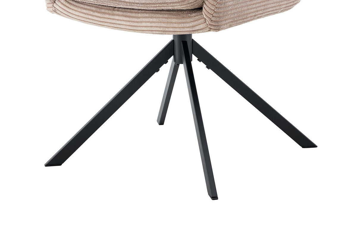 SALE - Stoel 'Luna' Draaibaar tot 0 Corduroy Fabb Hyper 38 Zand (2/doos) - foto 10
