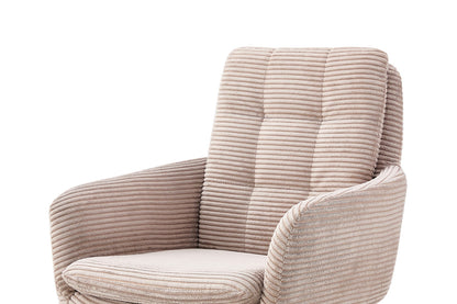 SALE - Stoel 'Luna' Draaibaar tot 0 Corduroy Fabb Hyper 38 Zand (2/doos) - foto 9