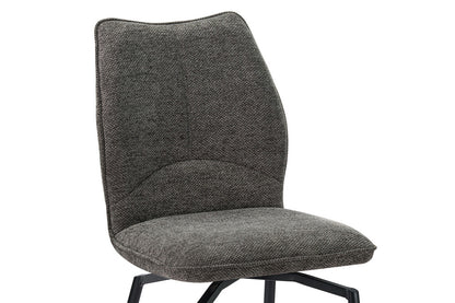Stoel 'Lara' Draaibaar tot 0 Stof Ote Sea 456 Grijs (2/doos) - foto 10