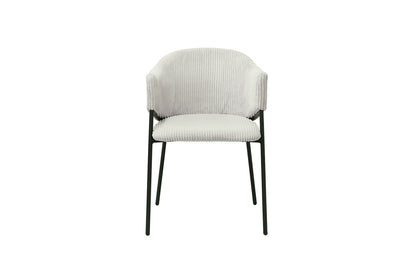 SALE - Stoel 'Hugo' Corduroy Lichtgrijs (2/doos) - foto 4