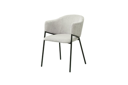 SALE - Stoel 'Hugo' Corduroy Lichtgrijs (2/doos) - foto 5