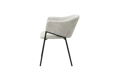 SALE - Stoel 'Hugo' Corduroy Lichtgrijs (2/doos) - foto 6