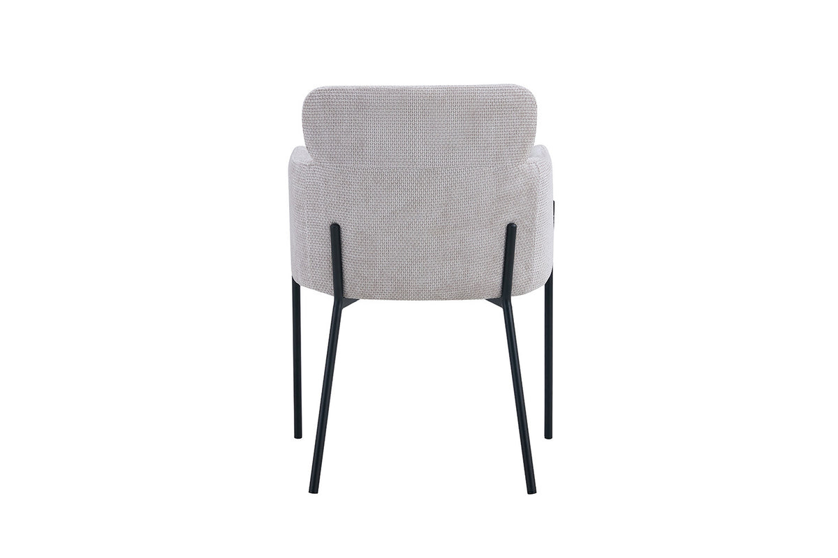 SALE - Stoel 'Naomi' Stof Beige (2/doos) - foto 8