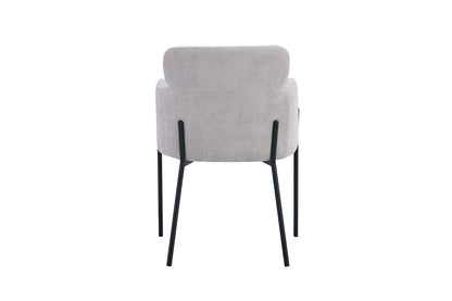 SALE - Stoel 'Naomi' Stof Beige (2/doos) - foto 8