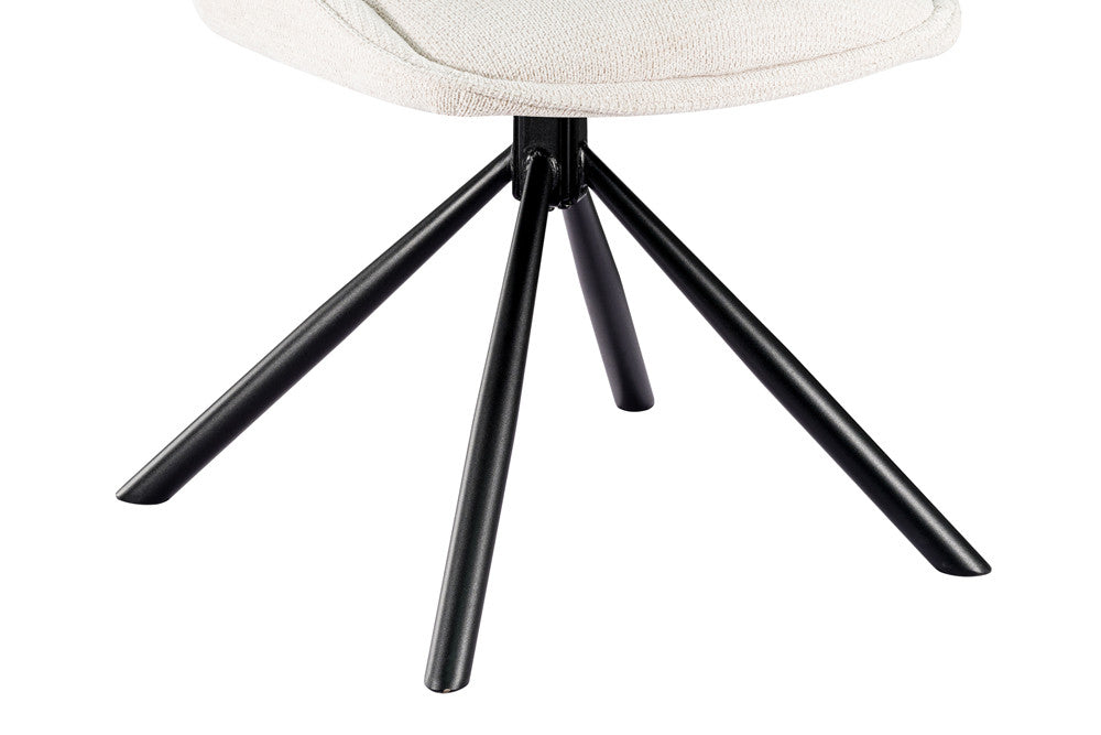 NEW - Stoel 'Mori' Draaibaar tot 0 Stof Ote Share 101 Beige (2/doos) - foto 10