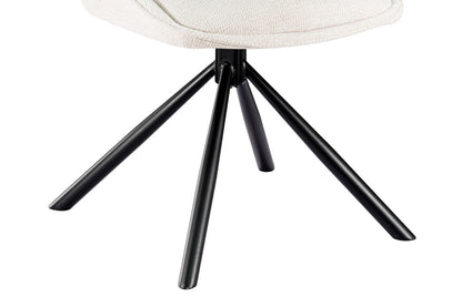 NEW - Stoel 'Mori' Draaibaar tot 0 Stof Ote Share 101 Beige (2/doos) - foto 10