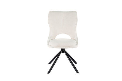 NEW - Stoel 'Mori' Draaibaar tot 0 Stof Ote Share 101 Beige (2/doos) - foto 4