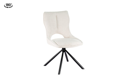 NEW - Stoel 'Mori' Draaibaar tot 0 Stof Ote Share 101 Beige (2/doos) - foto 5