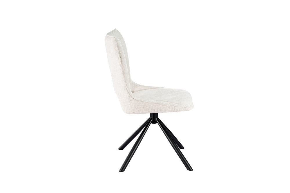 NEW - Stoel 'Mori' Draaibaar tot 0 Stof Ote Share 101 Beige (2/doos) - foto 6