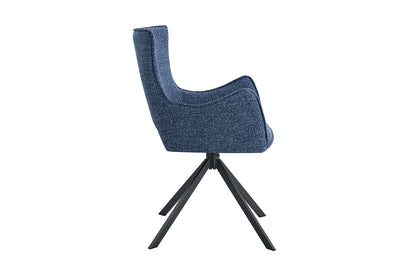 NEW - Stoel 'Billy' Draaibaar tot 0 Stof Ote Harper 312 Blauw (2/doos) - foto 6