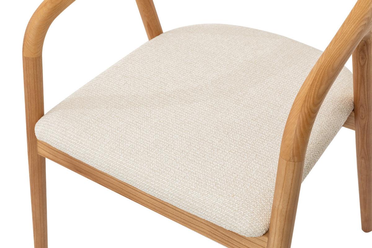 NEW - Stoel 'Claire' Essenhout Naturel Ote Milan 103 Beige Gemonteerd (2/doos) - foto 10