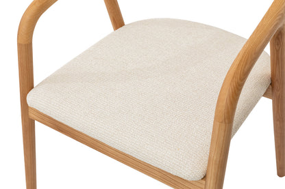 NEW - Stoel 'Claire' Essenhout Naturel Ote Milan 103 Beige Gemonteerd (2/doos) - foto 10