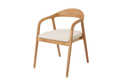 NEW - Stoel 'Claire' Essenhout Naturel Ote Milan 103 Beige Gemonteerd (2/doos) - foto 5