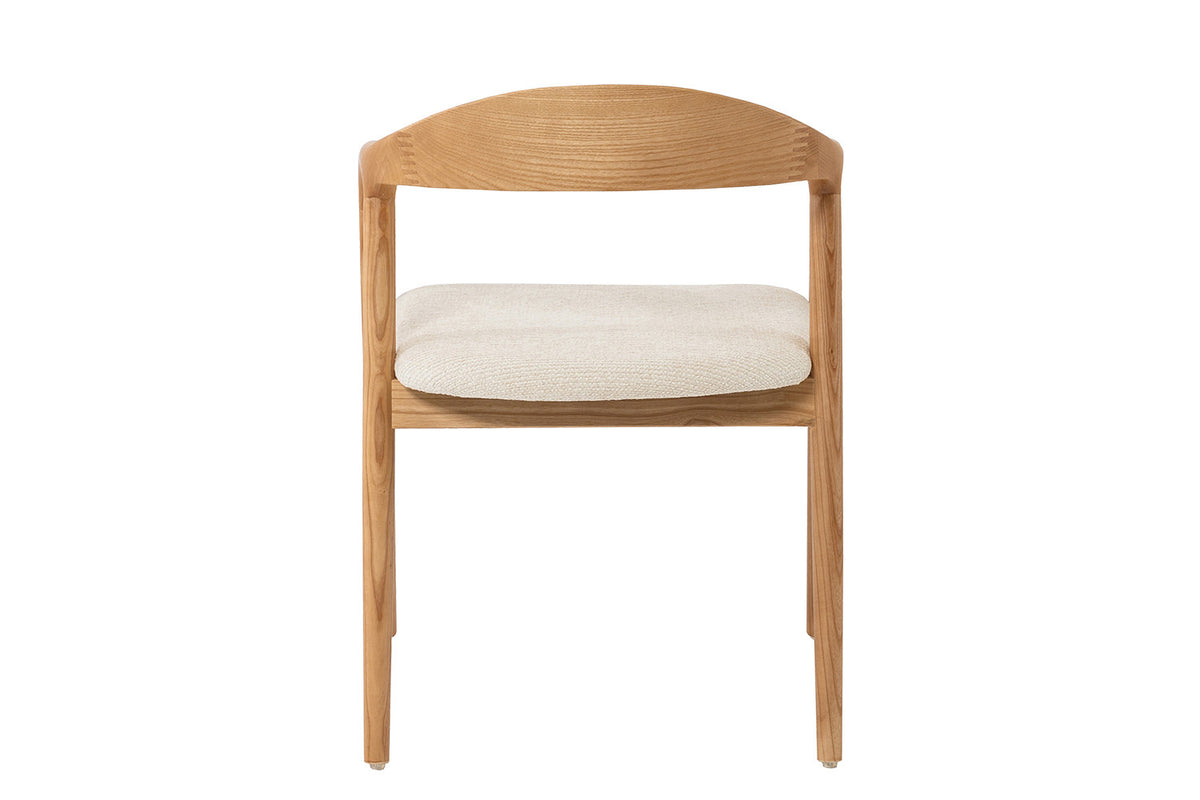 NEW - Stoel 'Claire' Essenhout Naturel Ote Milan 103 Beige Gemonteerd (2/doos) - foto 8
