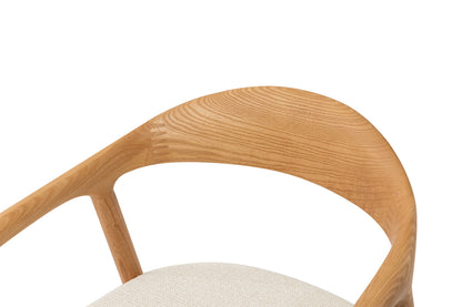 NEW - Stoel 'Claire' Essenhout Naturel Ote Milan 103 Beige Gemonteerd (2/doos) - foto 9