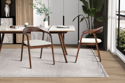 NEW - Stoel 'Claire' Essenhout Walnoot Ote Milan 103 Beige Gemonteerd (2/doos)