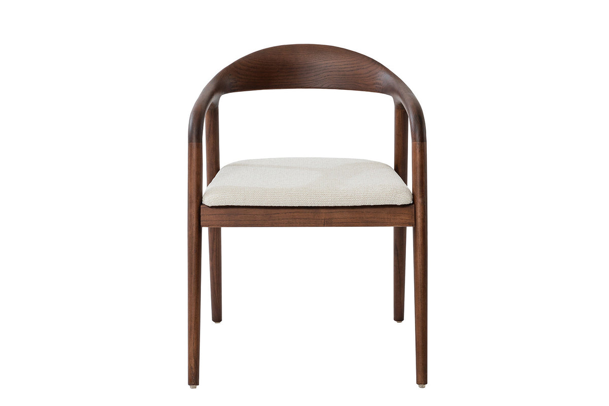 NEW - Stoel 'Claire' Essenhout Walnoot Ote Milan 103 Beige Gemonteerd (2/doos) - foto 4