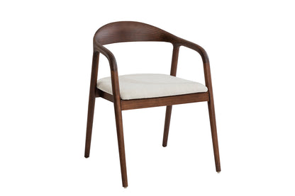 NEW - Stoel 'Claire' Essenhout Walnoot Ote Milan 103 Beige Gemonteerd (2/doos) - foto 5