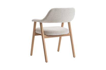 NEW - Stoel 'Coralie' Massieve Eik Stof Ote Milan 103 Beige (2/doos) - foto 8