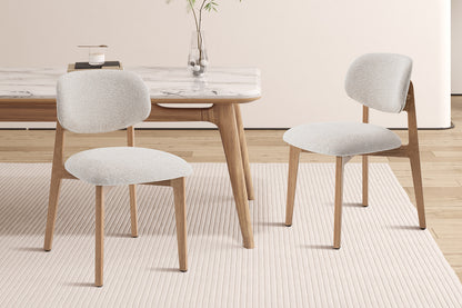 NEW - Stoel 'Carmen' Naturel Eik Ote Milan 103 Beige Gemonteerd (2/doos)