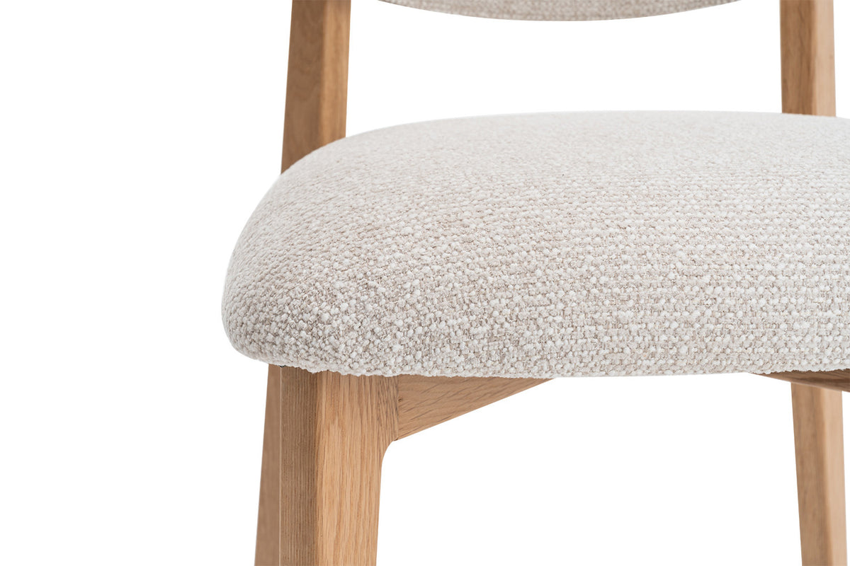 NEW - Stoel 'Carmen' Naturel Eik Ote Milan 103 Beige Gemonteerd (2/doos) - foto 13